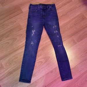 Abercrombie & Fitch simone high tie super skinny jeans.